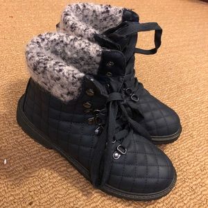 Charlotte Russe Navy blue boots